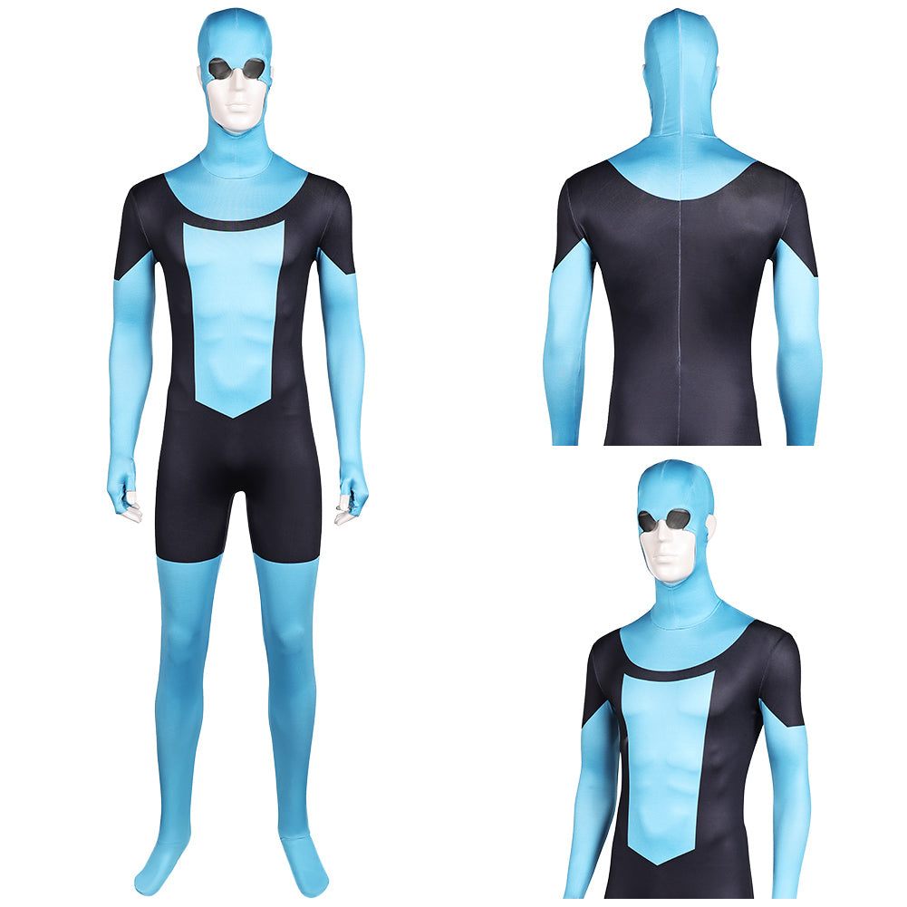 Invincible Saison 3(2025) Mark Grayson Combinaison Noire et Bleue Cosplay Costume