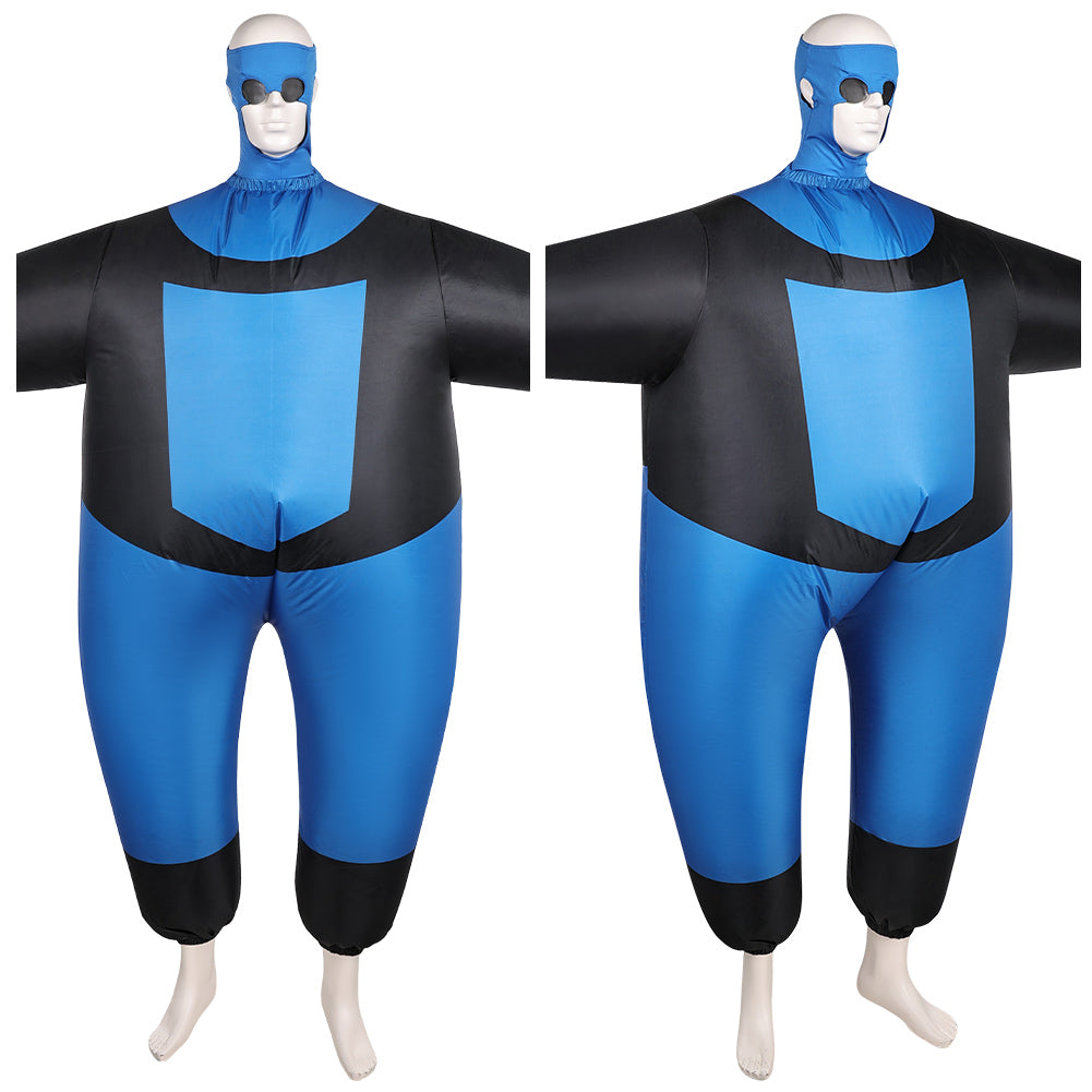 Invincible Saison 3(2025) Mark Grayson Gonflable Combinaison Noire et Bleue Cosplay Costume