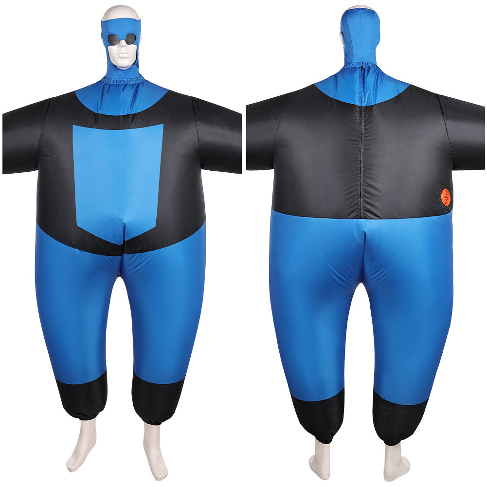 Invincible Saison 3(2025) Mark Grayson Gonflable Combinaison Noire et Bleue Cosplay Costume