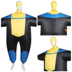 Invincible Saison 3(2025) Mark Grayson Gonflable Combinaison Noire et Jaune Cosplay Costume