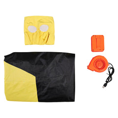 Invincible Saison 3(2025) Mark Grayson Gonflable Combinaison Noire et Jaune Cosplay Costume