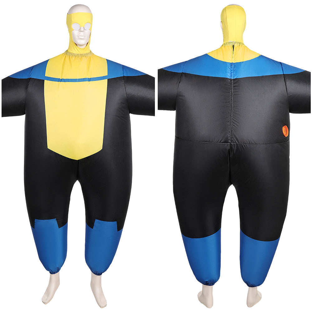 Invincible Saison 3(2025) Mark Grayson Gonflable Combinaison Noire et Jaune Cosplay Costume