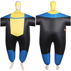 Invincible Saison 3(2025) Mark Grayson Gonflable Combinaison Noire et Jaune Cosplay Costume