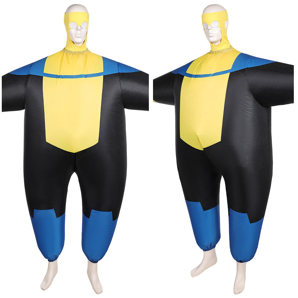 Invincible Saison 3(2025) Mark Grayson Gonflable Combinaison Noire et Jaune Cosplay Costume