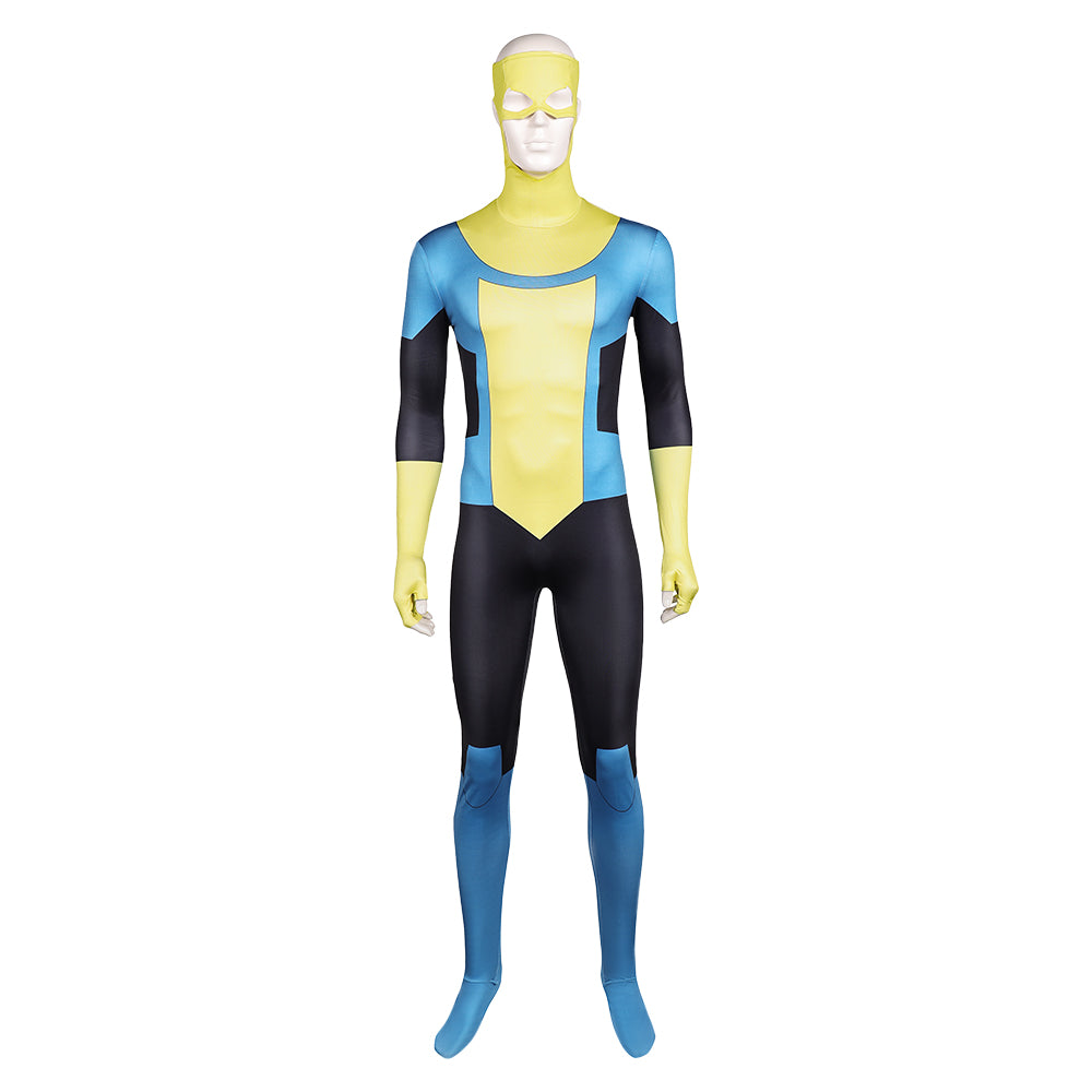 Invincible Saison 3(2025) Mark Grayson Tenue Jaune et Bleue Cosplay Costume