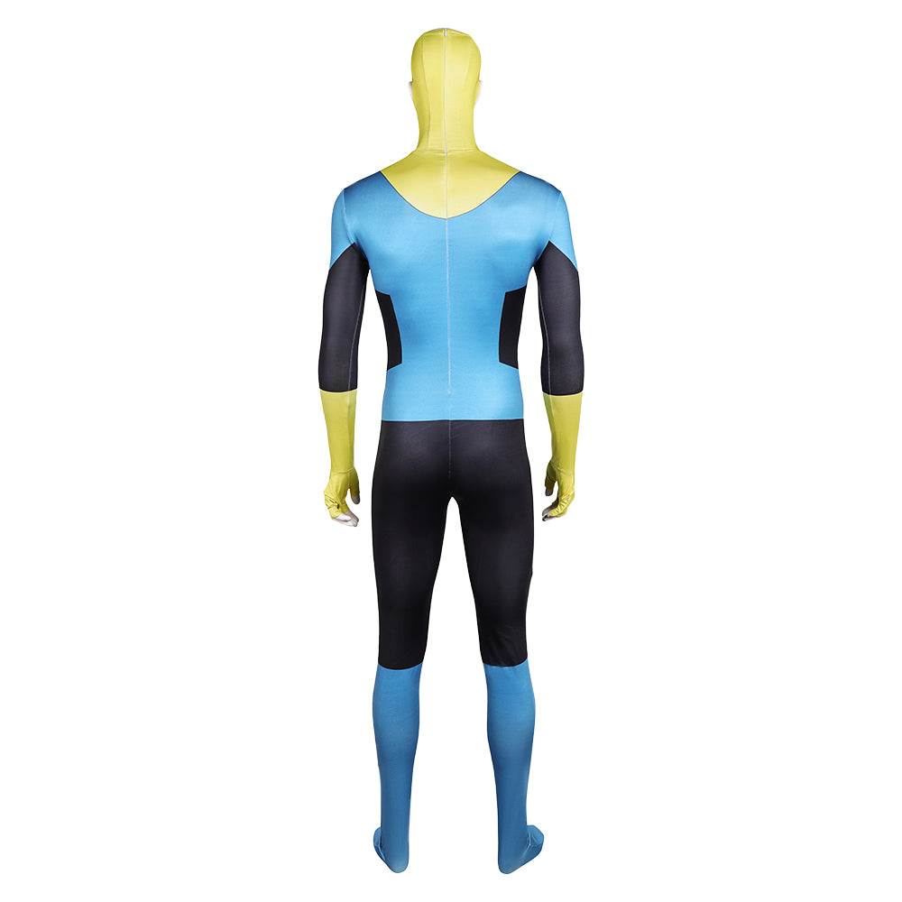 Invincible Saison 3(2025) Mark Grayson Tenue Jaune et Bleue Cosplay Costume