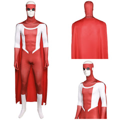Invincible Saison 3(2025) Mark Grayson Tenue Rouge et Blanche Cosplay Costume