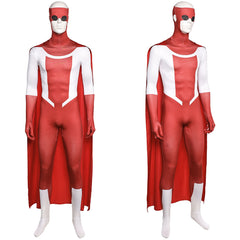 Invincible Saison 3(2025) Mark Grayson Tenue Rouge et Blanche Cosplay Costume