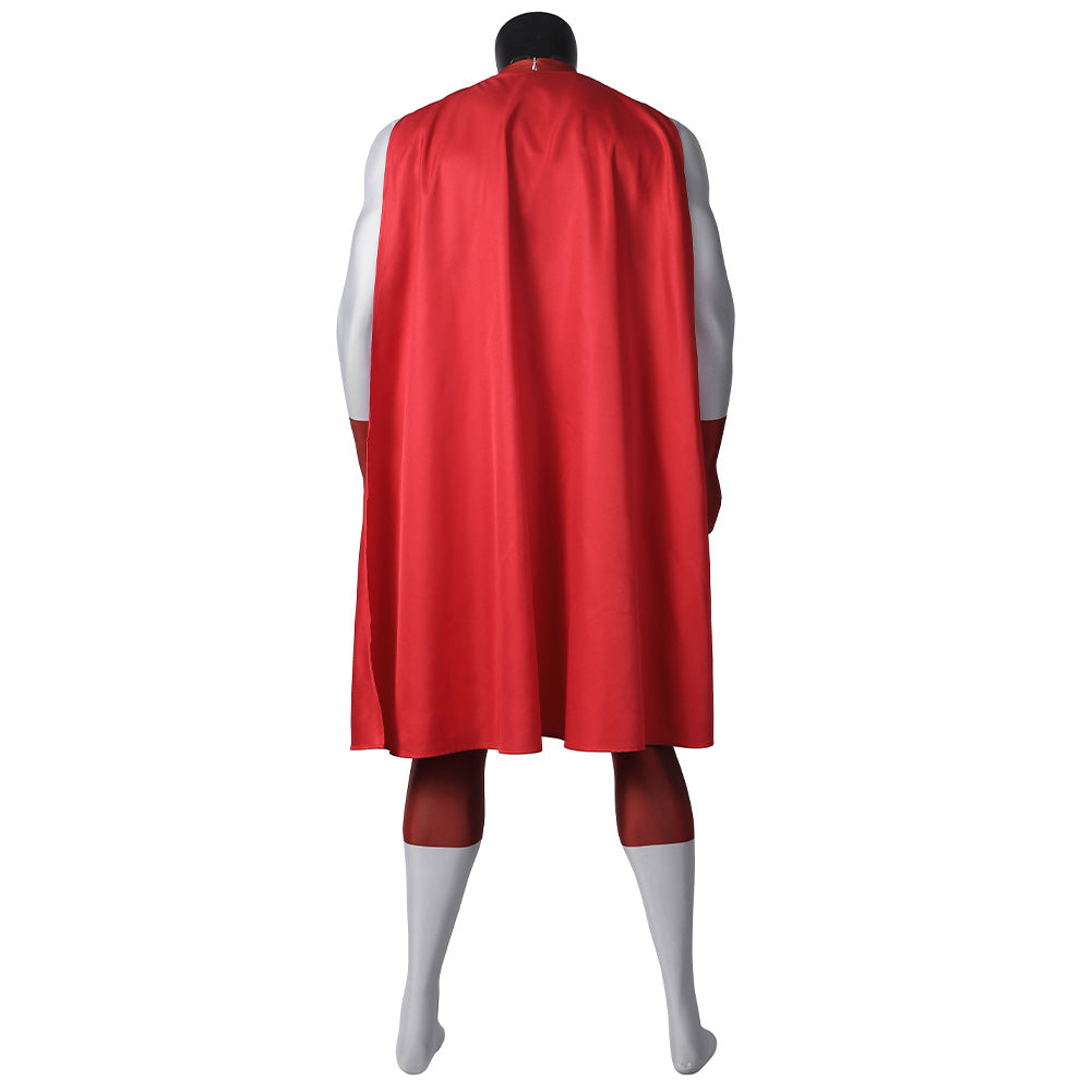 Invincible Saison 3(2025) Omni-Man Nolan Tenue Rouge et Blanche Cosplay Costume