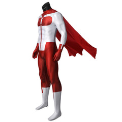 Invincible Saison 3(2025) Omni-Man Nolan Tenue Rouge et Blanche Cosplay Costume