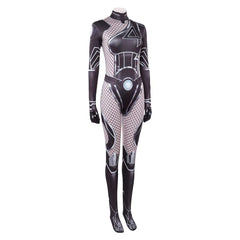 Invisible Woman Susan Storm Tenue Noire Cosplay Costume