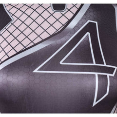 Invisible Woman Susan Storm Tenue Noire Cosplay Costume