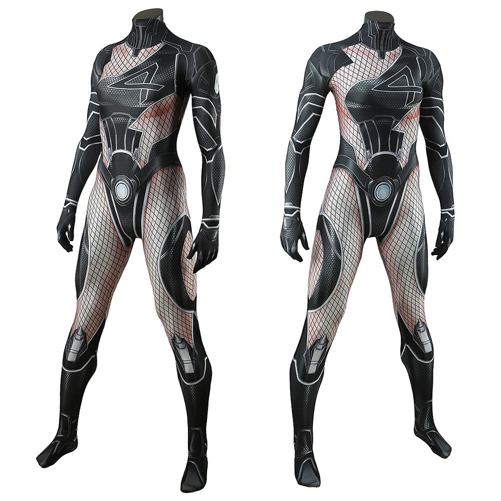 Invisible Woman Susan Storm Tenue Noire Cosplay Costume Ver.2
