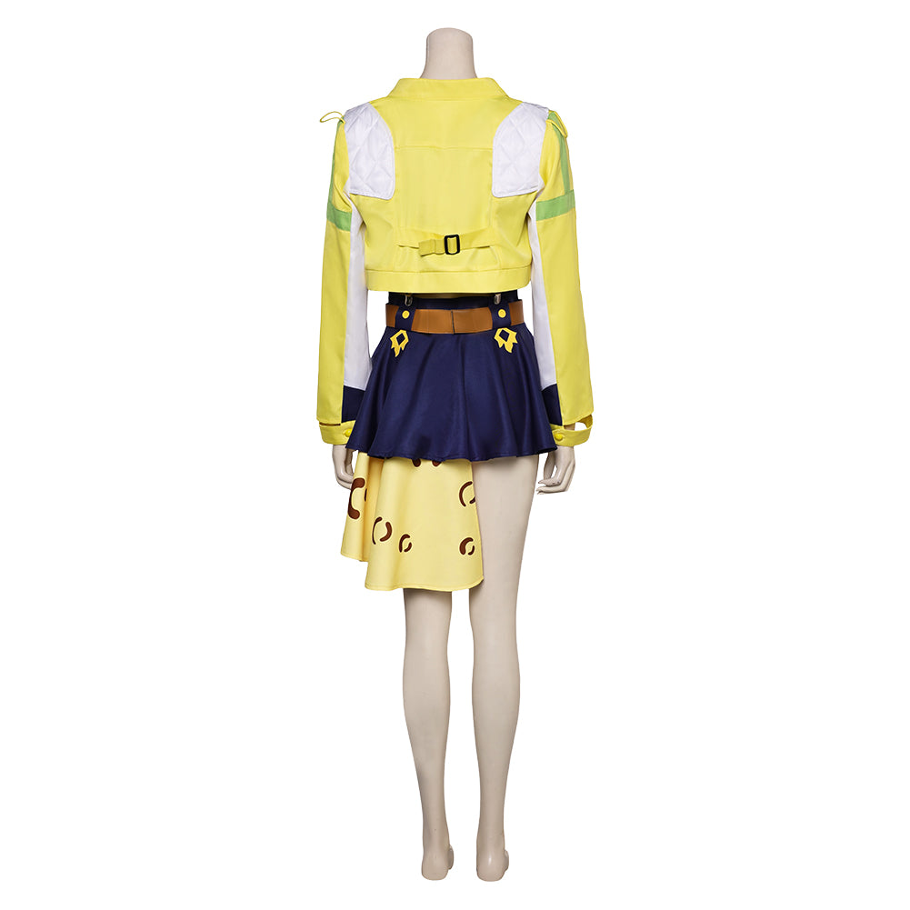 Jeu Pretty Derby Jungle Pocket Tenue Jaune Cosplay Costume