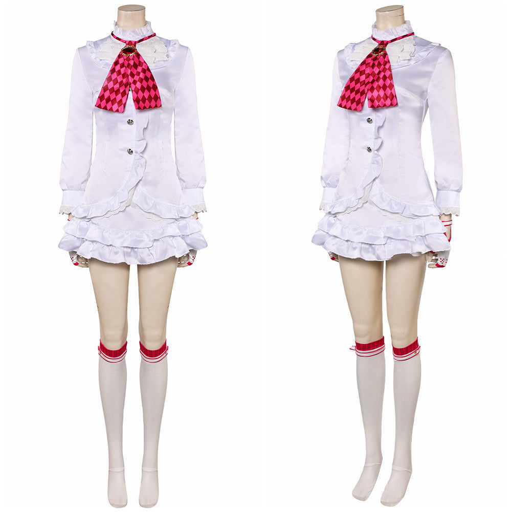 Jeu Tekken Lili Tenue Blanche Cosplay Costume