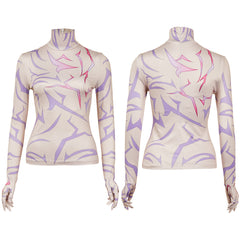 KPop Demon Hunters(2025) Rumi/Jinu Haut Imprimé Demon Motifs Cosplay Costume