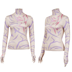 KPop Demon Hunters(2025) Rumi/Jinu Haut Imprimé Demon Motifs Cosplay Costume