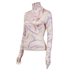 KPop Demon Hunters(2025) Rumi/Jinu Haut Imprimé Demon Motifs Cosplay Costume