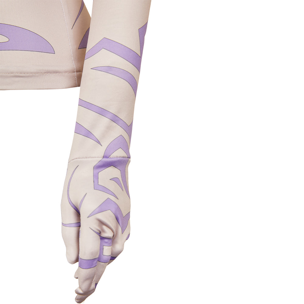 KPop Demon Hunters(2025) Rumi/Jinu Haut Imprimé Demon Motifs Cosplay Costume