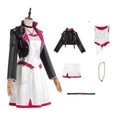 Adulte Arcane: League of Legends Saison 2 Powder/Jinx Robe Blanche Cosplay Costume Ver.2