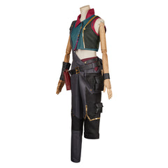 Adulte Arcane: League of Legends Saison 2(2024) Powder/Jinx Tenue de Gilet Cosplay Costume