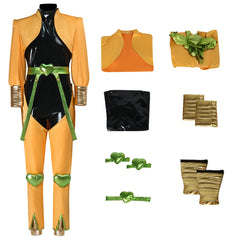 JJBA Dio Brando Tenue Orange et Noire Cosplay Costume