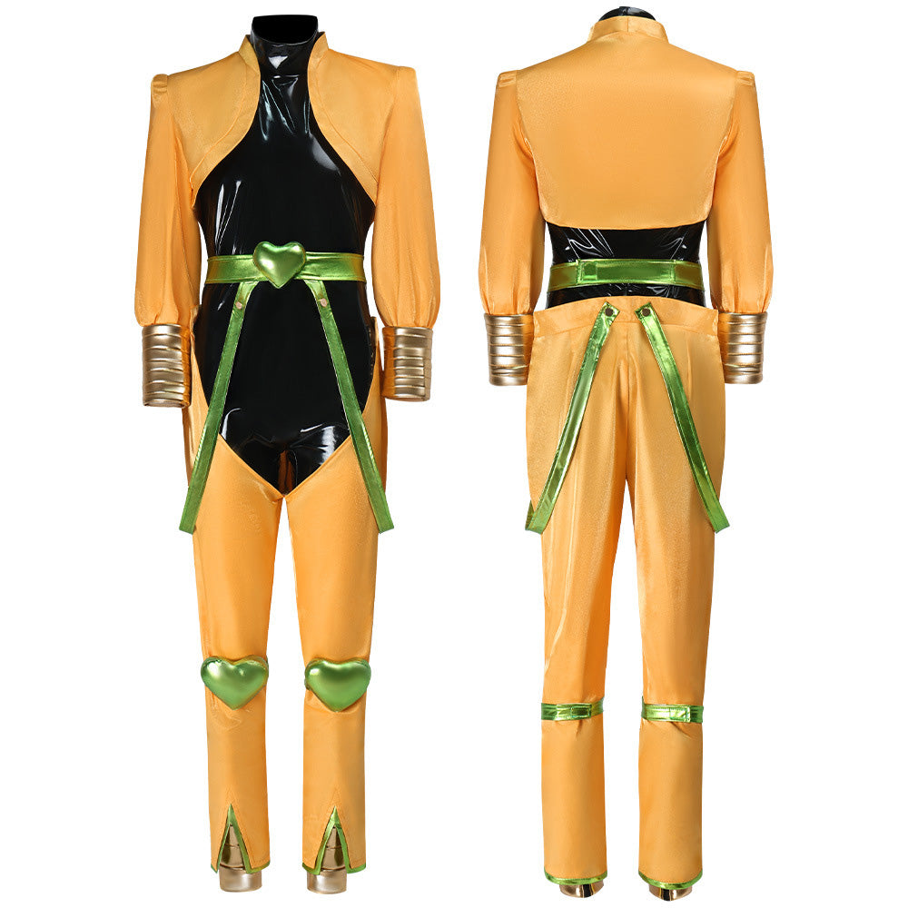 JJBA Dio Brando Tenue Orange et Noire Cosplay Costume