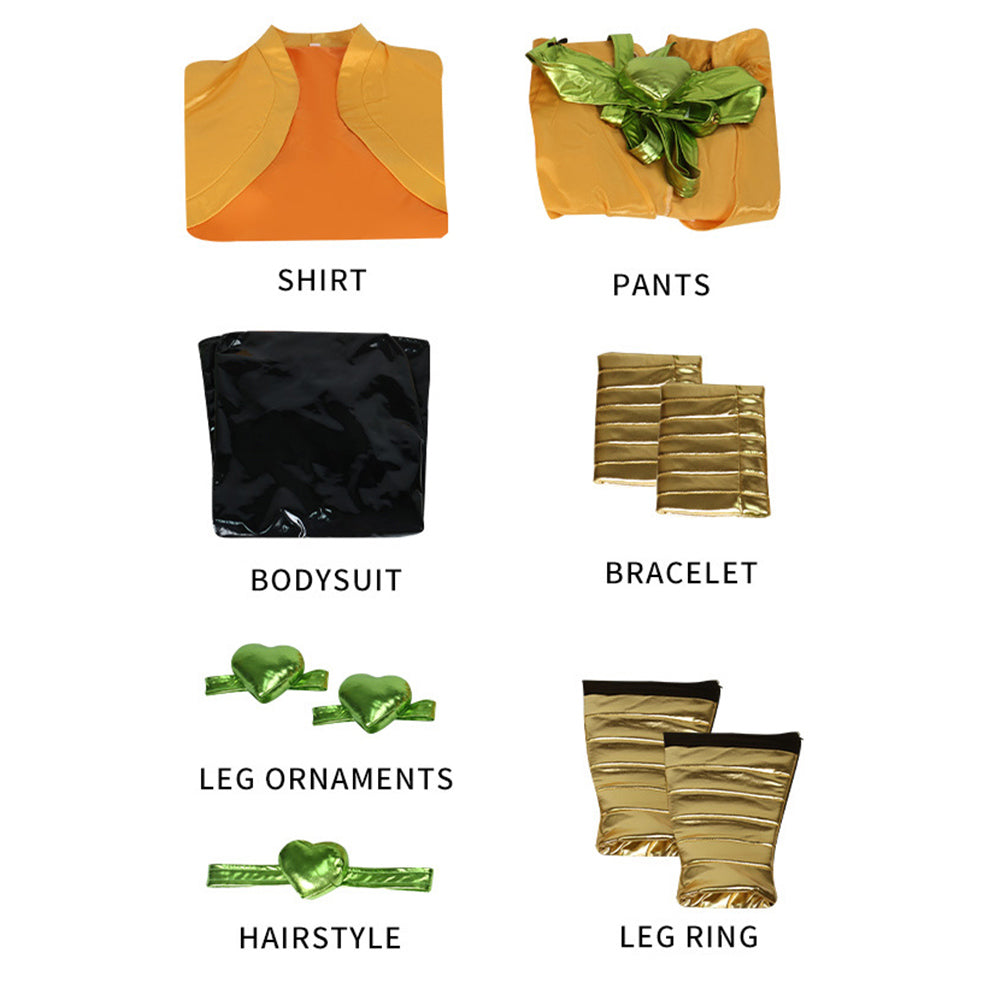 JJBA Dio Brando Tenue Orange et Noire Cosplay Costume