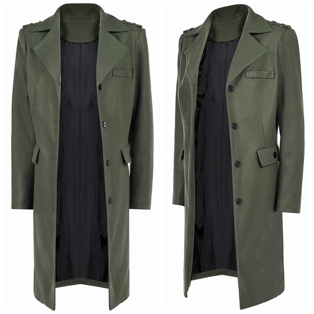 John Wick 5(2025) Rooney Manteau Vert Gris Cosplay Costume