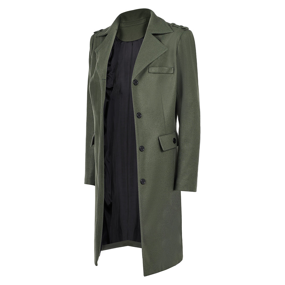 John Wick 5(2025) Rooney Manteau Vert Gris Cosplay Costume