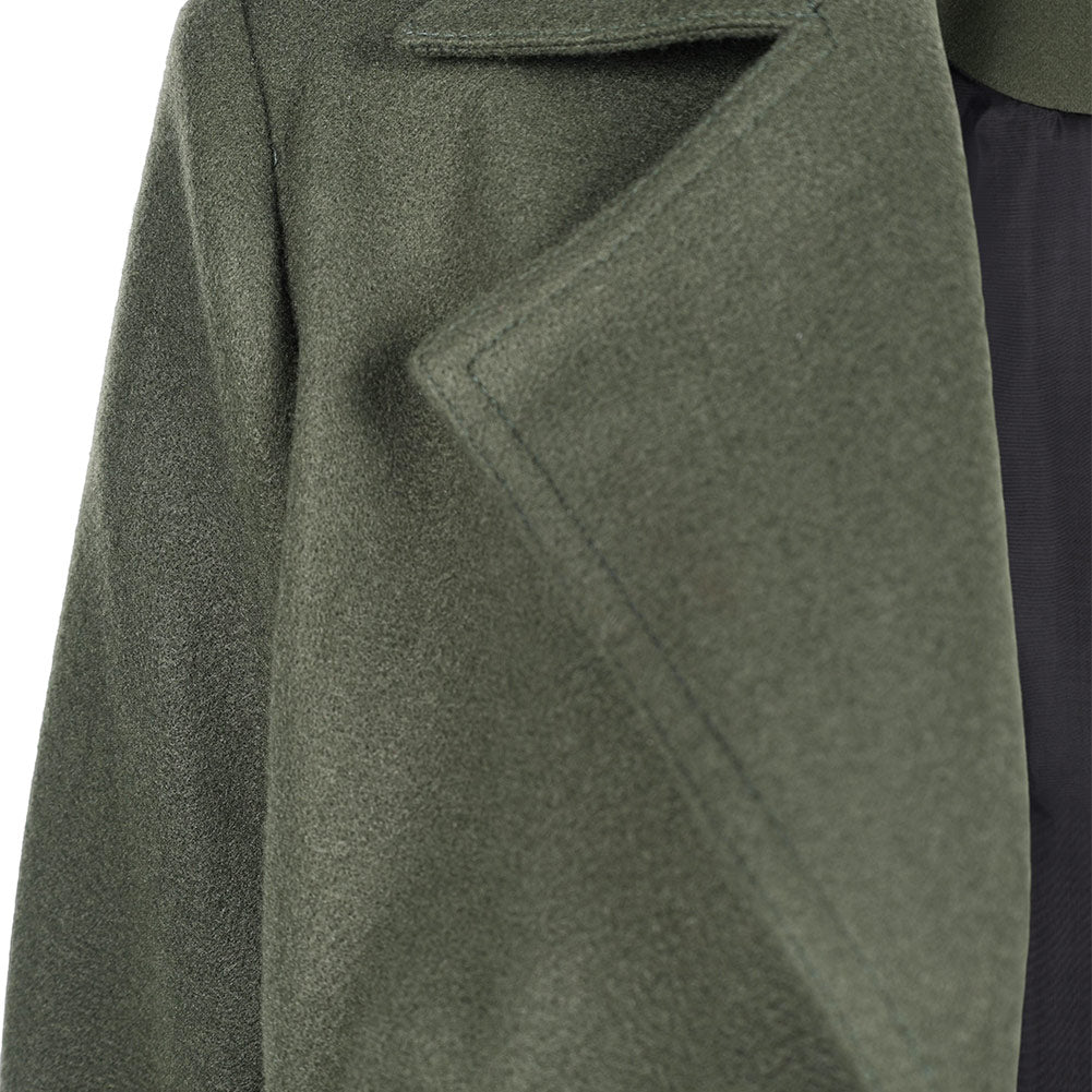 John Wick 5(2025) Rooney Manteau Vert Gris Cosplay Costume