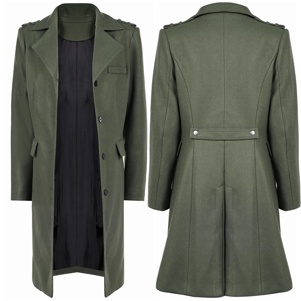 John Wick 5(2025) Rooney Manteau Vert Gris Cosplay Costume