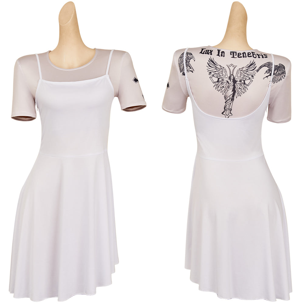 John Wick 5(2025) Rooney The Ballerina Robe Blanche Cosplay Costume