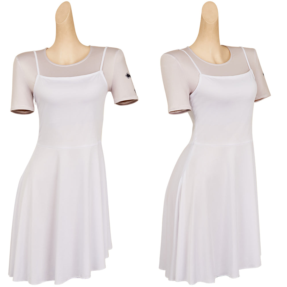 John Wick 5(2025) Rooney The Ballerina Robe Blanche Cosplay Costume