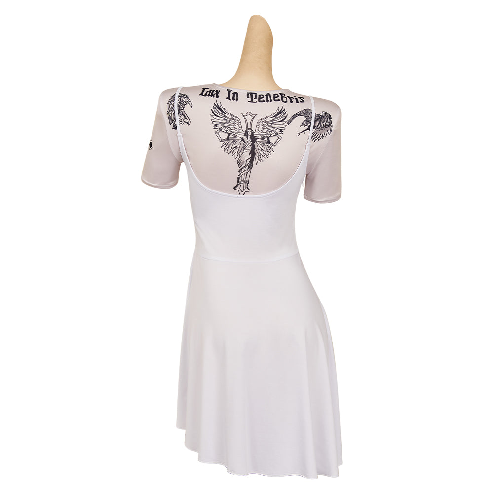 John Wick 5(2025) Rooney The Ballerina Robe Blanche Cosplay Costume