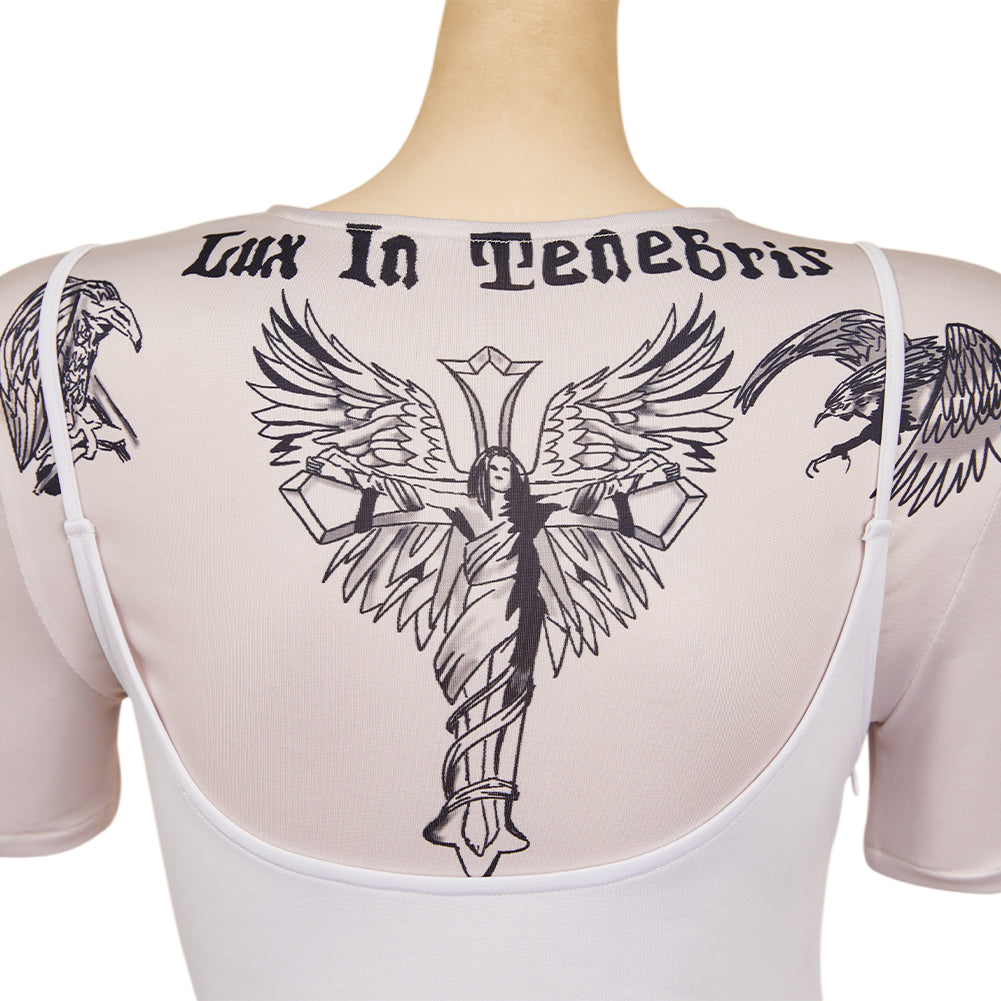 John Wick 5(2025) Rooney The Ballerina Robe Blanche Cosplay Costume