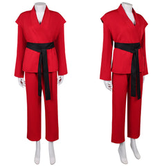 John Wick 5(2025) Rooney The Ballerina Taekwondo Uniforme Rouge Cosplay Costume