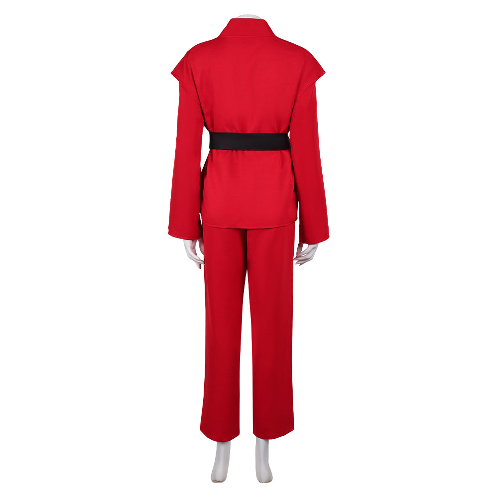 John Wick 5(2025) Rooney The Ballerina Taekwondo Uniforme Rouge Cosplay Costume