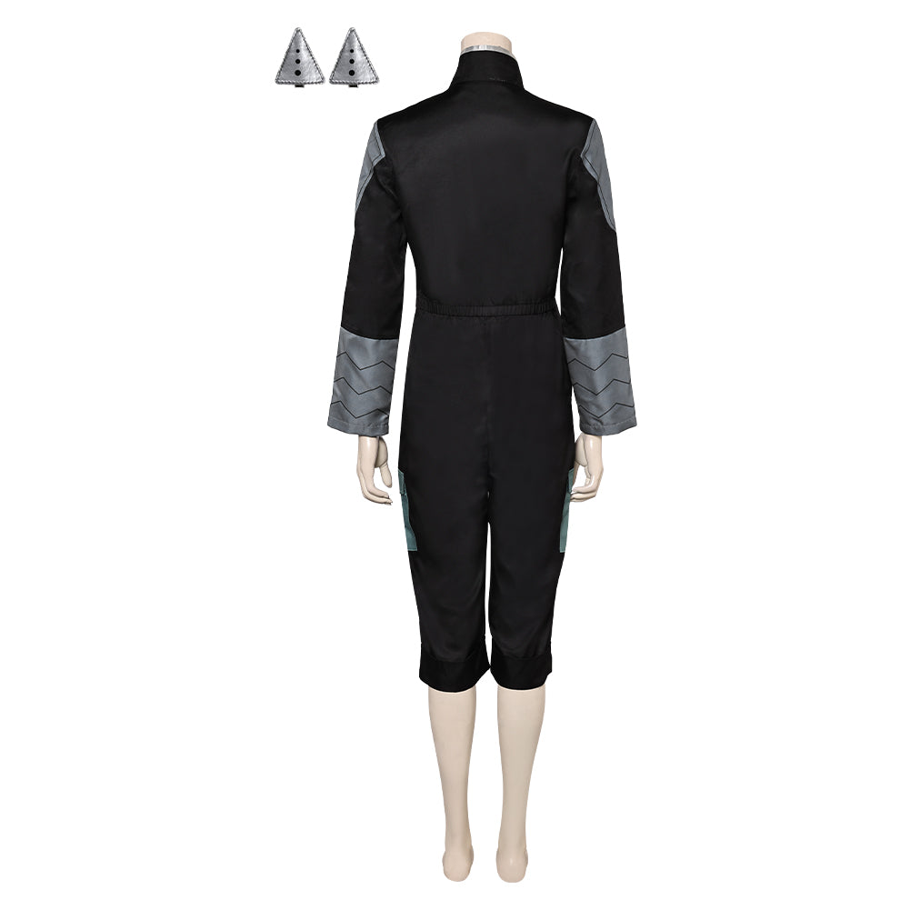 Kaiju No.8 Ashiro Mina Combinaison Noire Cosplay Costume
