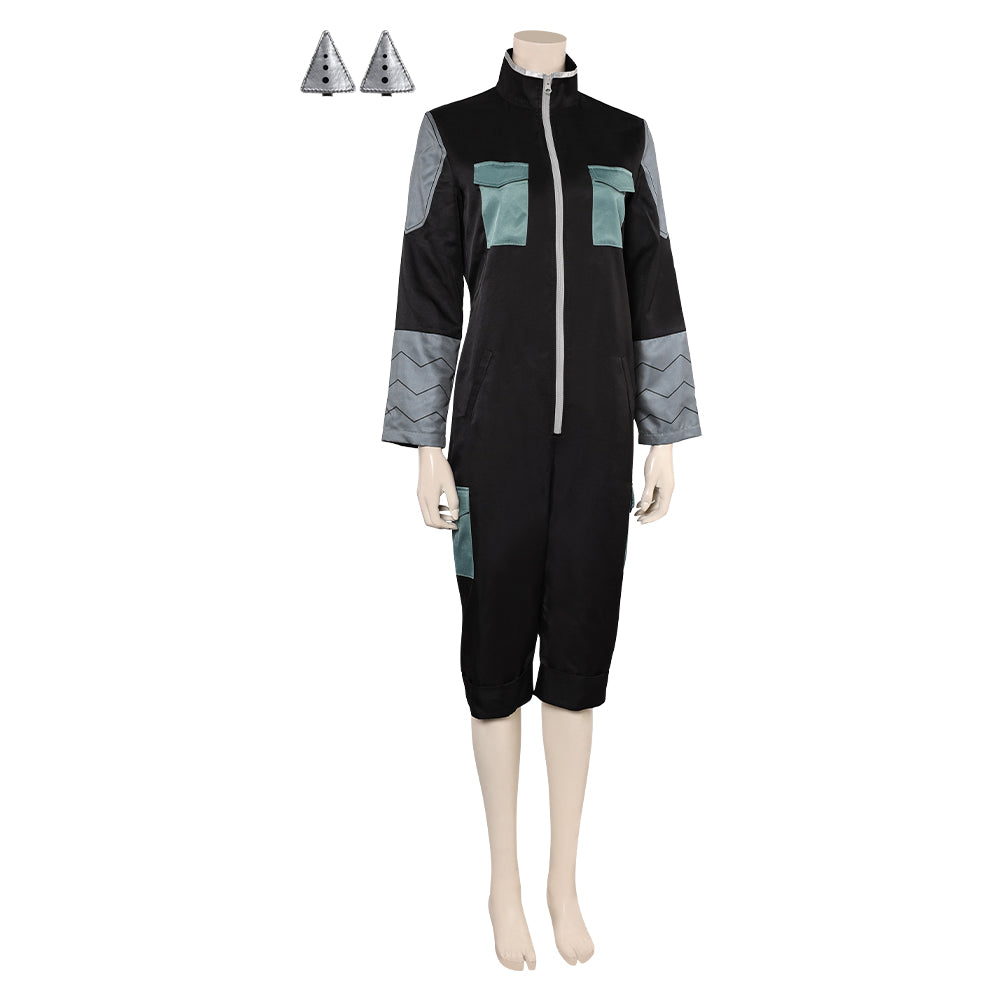 Kaiju No.8 Ashiro Mina Combinaison Noire Cosplay Costume