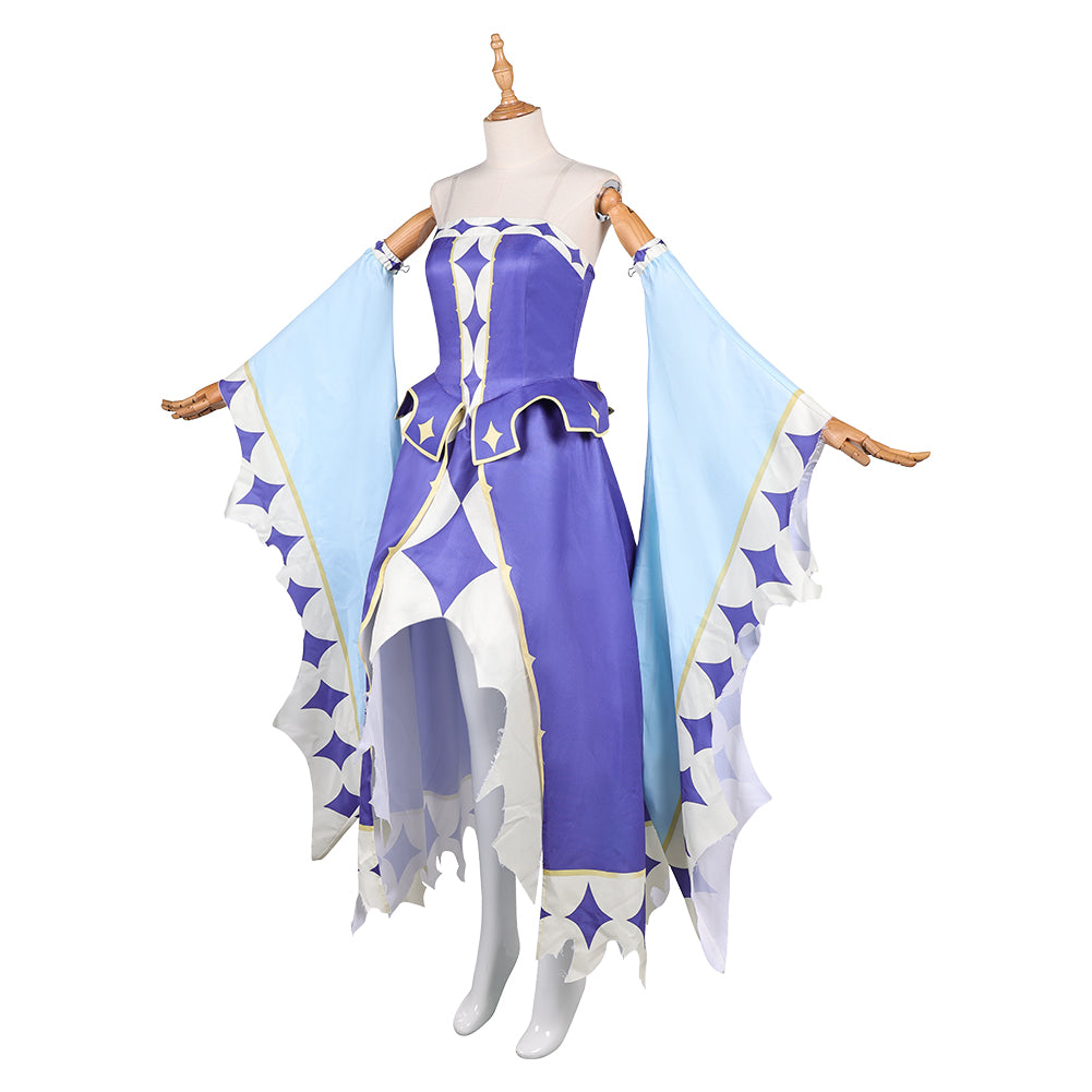 Knights of Guinevere(2025) Guinevere Robe Violette et Bleue Cosplay Costume