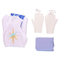 Knights of Guinevere(2025) Guinevere Tenue Blanche Imprimée Cosplay Costume