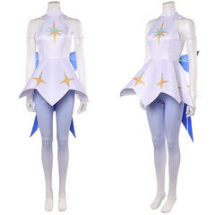 Knights of Guinevere(2025) Guinevere Tenue Blanche Imprimée Cosplay Costume