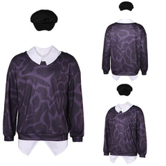 KPop Demon Hunters(2025) Baby Haut Imprimé Noir+Chapeau Cosplay Costume