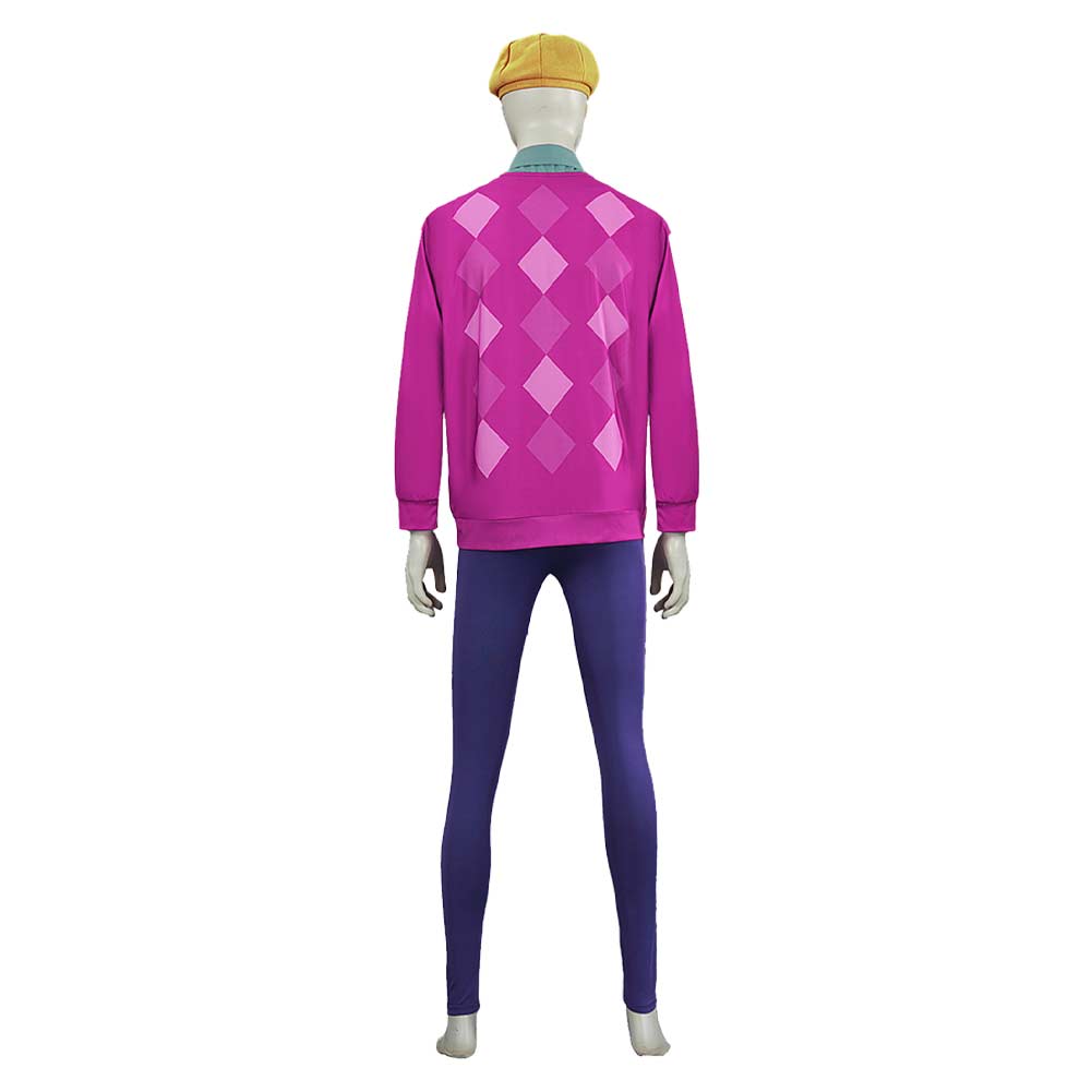 Kpop Demon Hunters(2025) Baby Haut Rose+Pantalon Bleu+Chapeau Cosplay Costume