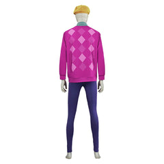 Kpop Demon Hunters(2025) Baby Haut Rose+Pantalon Bleu+Chapeau Cosplay Costume