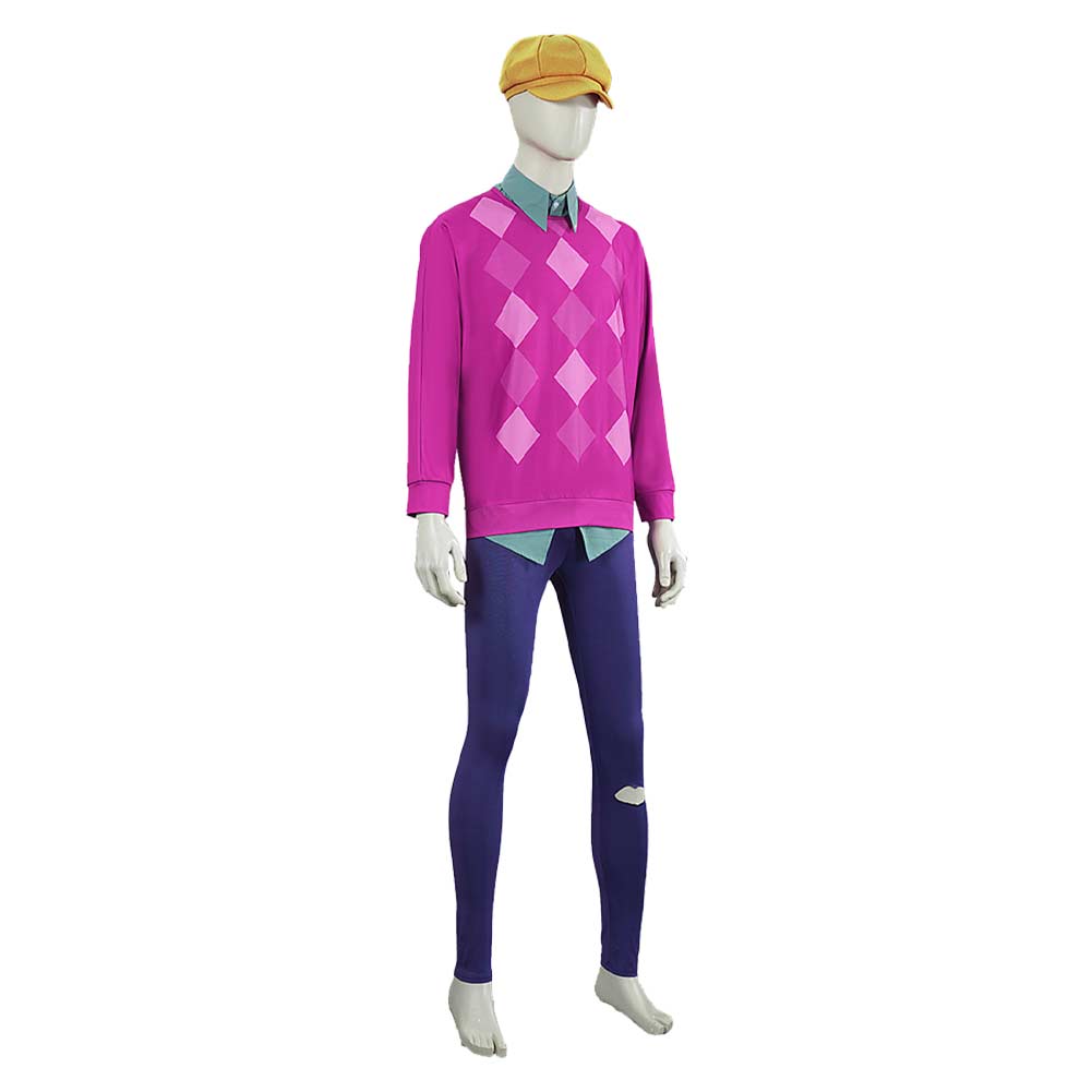 Kpop Demon Hunters(2025) Baby Haut Rose+Pantalon Bleu+Chapeau Cosplay Costume