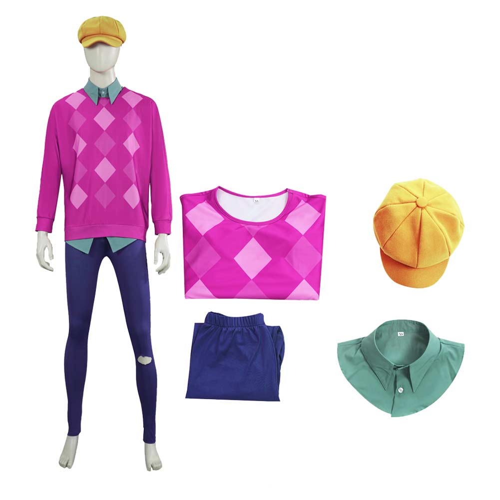 Kpop Demon Hunters(2025) Baby Haut Rose+Pantalon Bleu+Chapeau Cosplay Costume