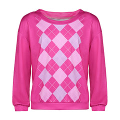 Kpop Demon Hunters(2025) Baby Saja Sweat à Carreaux Roses Cosplay Costume