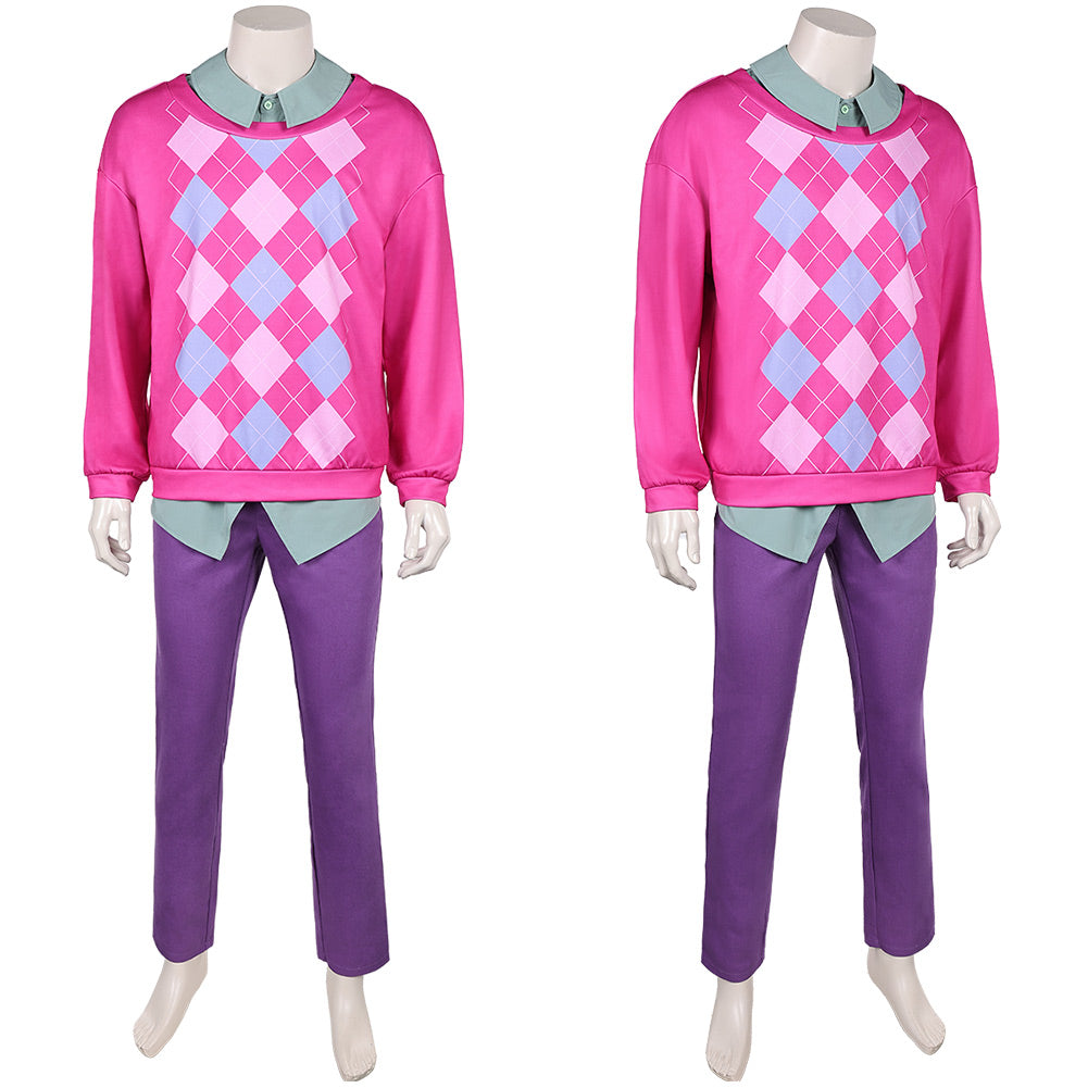 Kpop Demon Hunters(2025) Baby Saja Tenue à Carreaux Roses Cosplay Costume